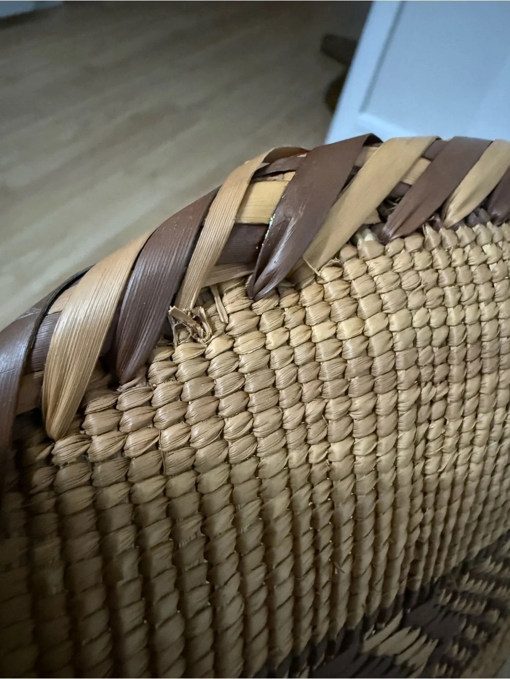 Boho Handwoven Gokwe Wicker Wall Baskets